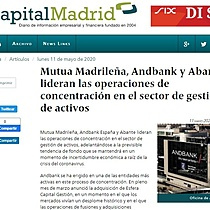 Mutua Madrilea, Andbank y Abante lideran las operaciones de concentracin en el sector de gestin de activos